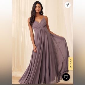 Lulus dusty purple maxi dress